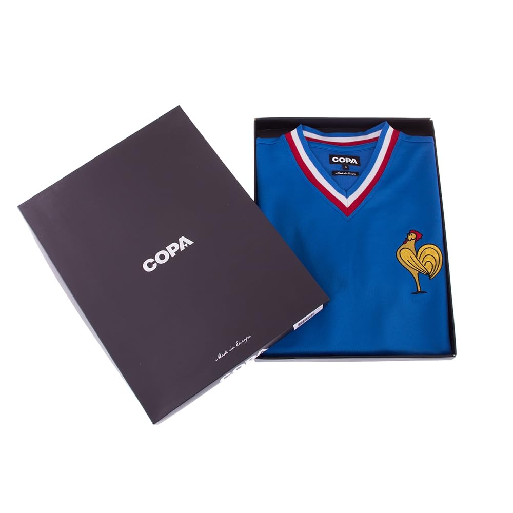 Copa - France 1971aillot de Football rétro - Homme - Bleu