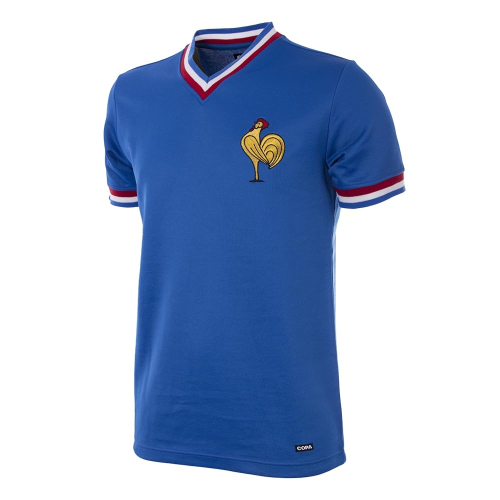 Copa - France 1971aillot de Football rétro - Homme - Bleu