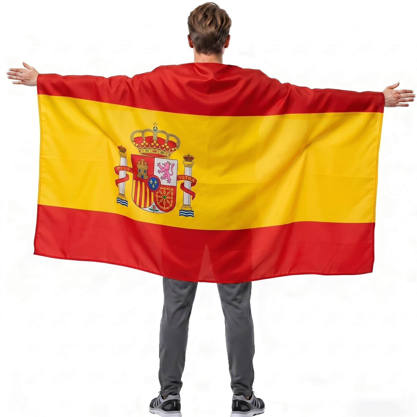 YESAH Cape Drapeau Français pour Coupe du Monde 2026,90x150cm,Cape de Supporter France en Polyester, Légère et Portable pour Stade, Matchs, Fêtes et Événements Sportifs