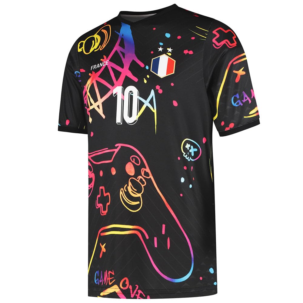 Maillot de Foot France Mbappé - Tenue de Football - Enfants et Adultes - Ensemble Foot