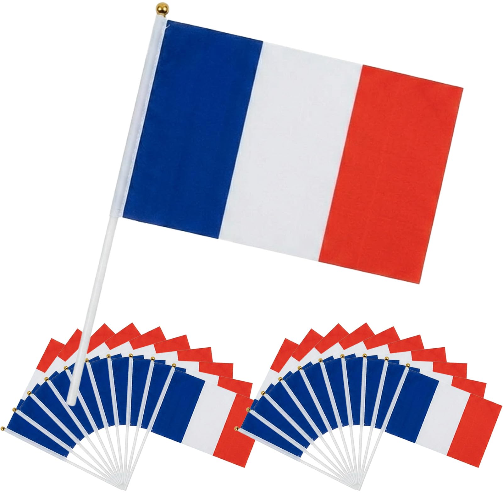 YESAH Cape Drapeau Français pour Coupe du Monde 2026,90x150cm,Cape de Supporter France en Polyester, Légère et Portable pour Stade, Matchs, Fêtes et Événements Sportifs