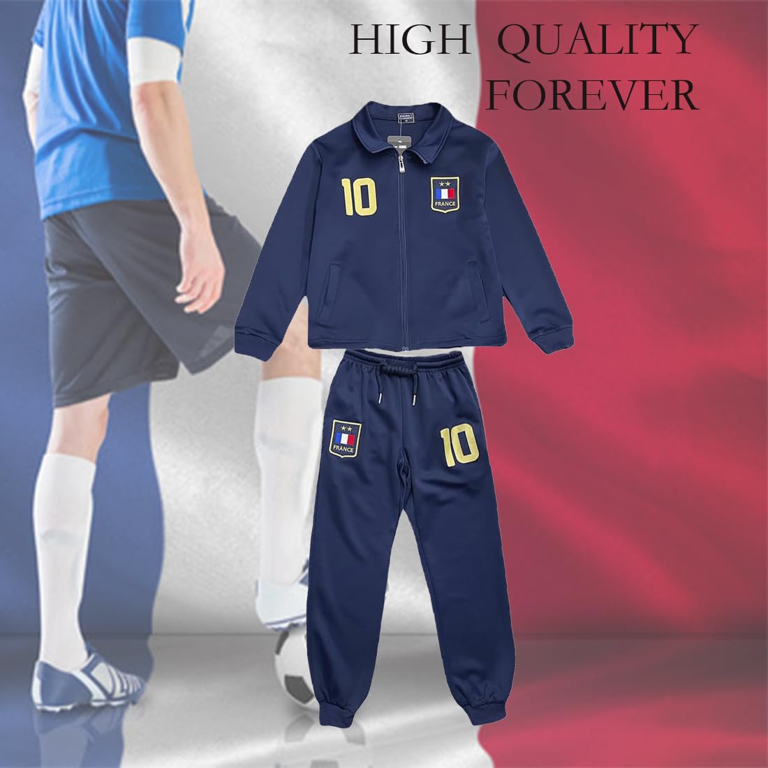 T-shirt de France, vêtements de football, adultes unisexe, t-shirt de football, cadeaux de football, t-shirt de sport, vêtements de sport