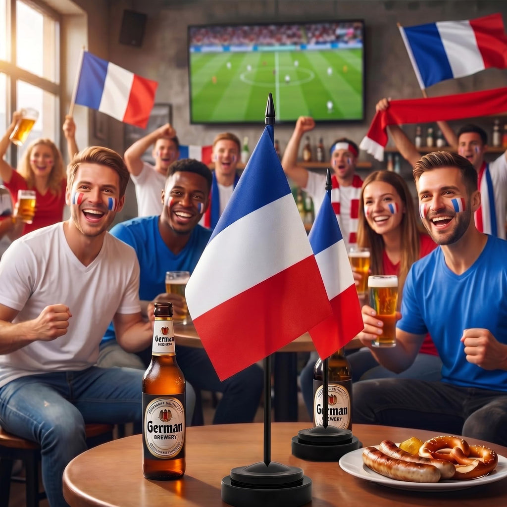 YESAH Cape Drapeau Français pour Coupe du Monde 2026,90x150cm,Cape de Supporter France en Polyester, Légère et Portable pour Stade, Matchs, Fêtes et Événements Sportifs