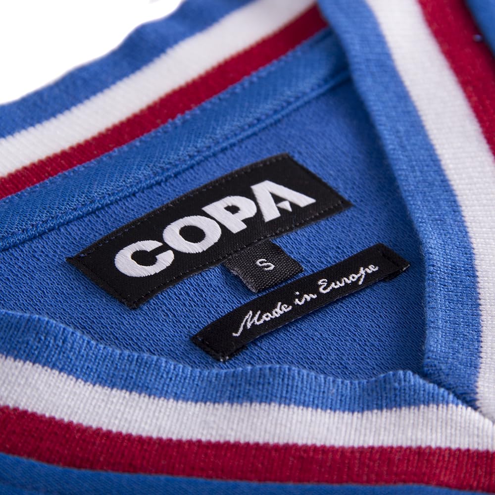 Copa - France 1971aillot de Football rétro - Homme - Bleu
