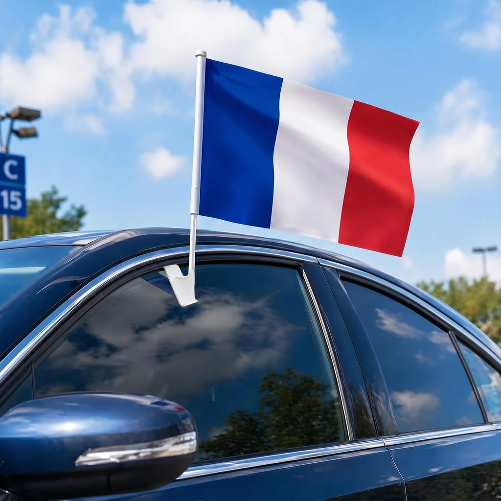 YESAH Cape Drapeau Français pour Coupe du Monde 2026,90x150cm,Cape de Supporter France en Polyester, Légère et Portable pour Stade, Matchs, Fêtes et Événements Sportifs