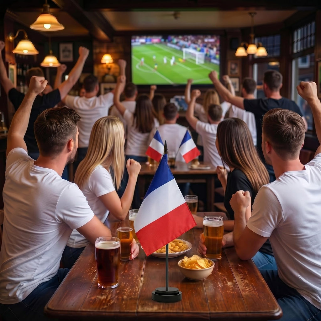 YESAH Cape Drapeau Français pour Coupe du Monde 2026,90x150cm,Cape de Supporter France en Polyester, Légère et Portable pour Stade, Matchs, Fêtes et Événements Sportifs
