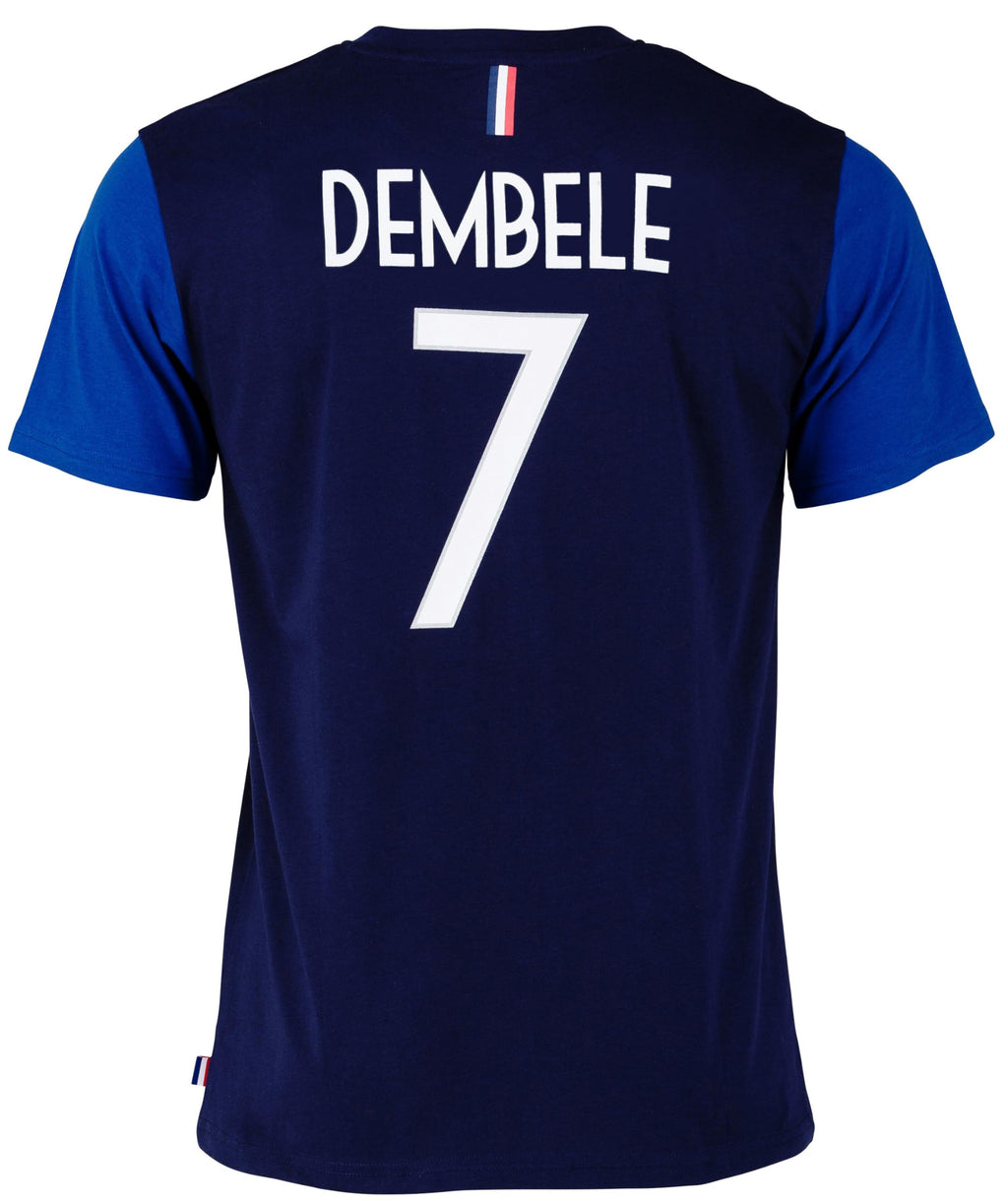 Equipe de FRANCE de football T-Shirt FFF - Ousmane DEMBELE - Collection Officielle Taille Homme