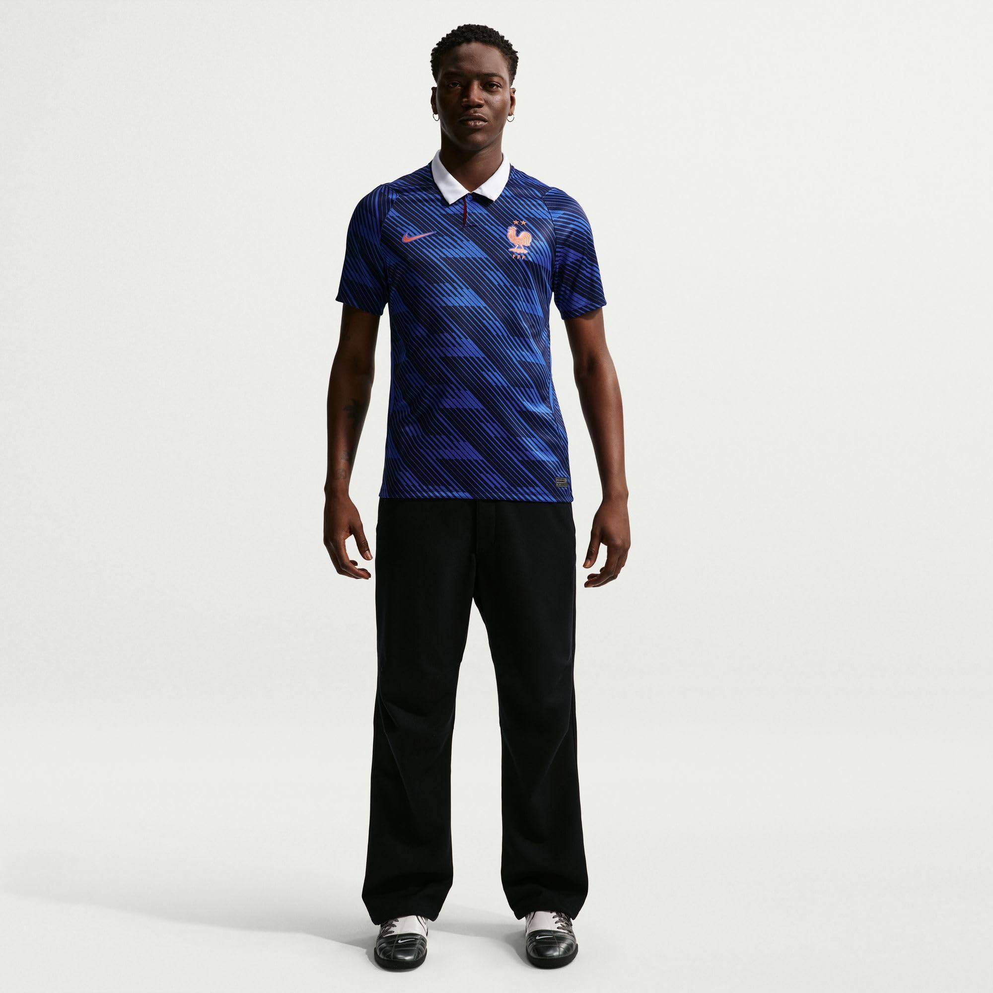 Nike FFF 2026 Stadium Domicile Maillot de Foot Replica Nike Dri-fit pour Homme Réplique du Maillot de Football Homme (Lot de 1)