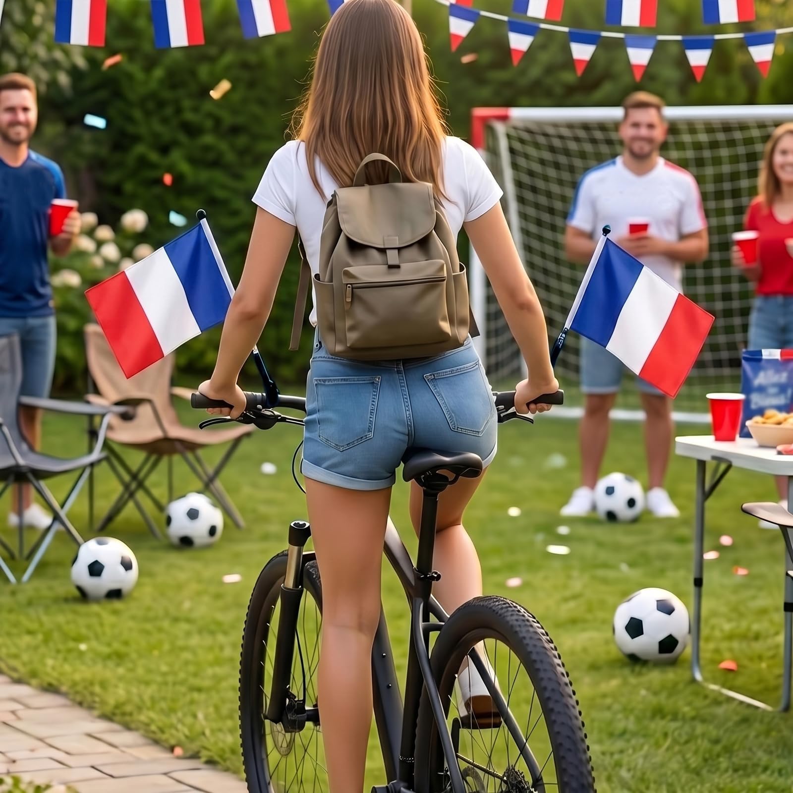 YESAH Cape Drapeau Français pour Coupe du Monde 2026,90x150cm,Cape de Supporter France en Polyester, Légère et Portable pour Stade, Matchs, Fêtes et Événements Sportifs