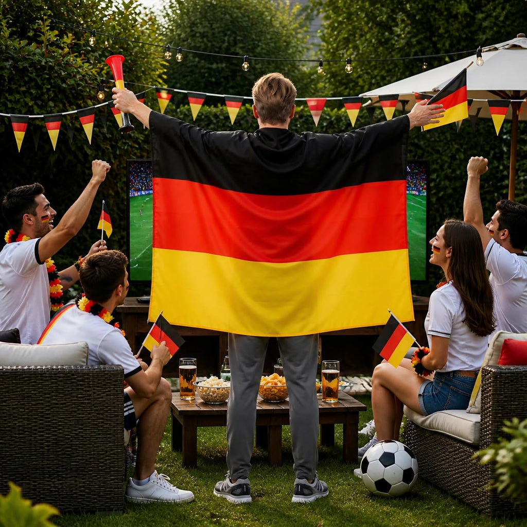 YESAH Cape Drapeau Français pour Coupe du Monde 2026,90x150cm,Cape de Supporter France en Polyester, Légère et Portable pour Stade, Matchs, Fêtes et Événements Sportifs