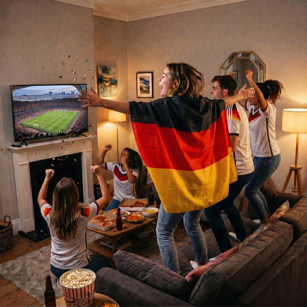 YESAH Cape Drapeau Français pour Coupe du Monde 2026,90x150cm,Cape de Supporter France en Polyester, Légère et Portable pour Stade, Matchs, Fêtes et Événements Sportifs