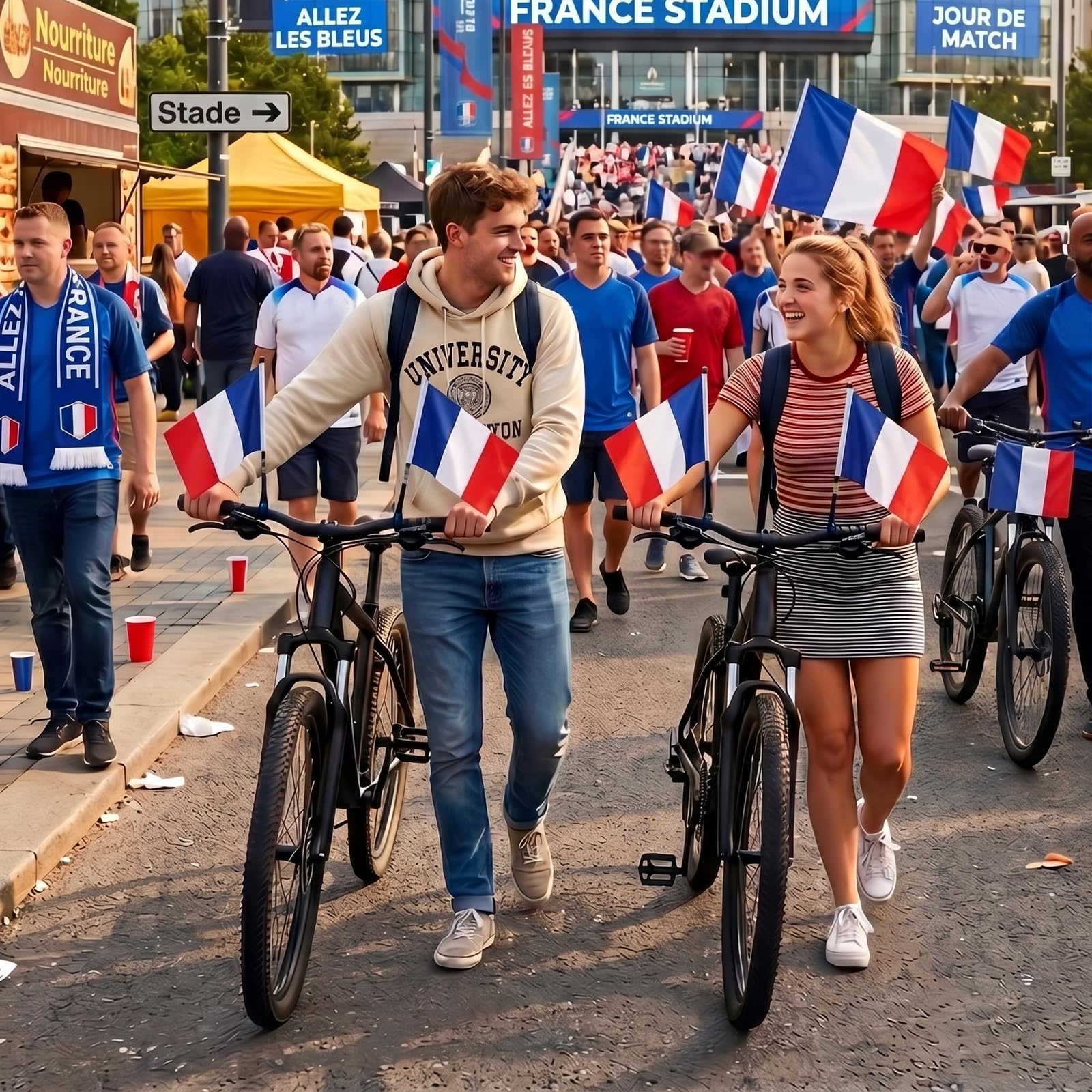 YESAH Cape Drapeau Français pour Coupe du Monde 2026,90x150cm,Cape de Supporter France en Polyester, Légère et Portable pour Stade, Matchs, Fêtes et Événements Sportifs