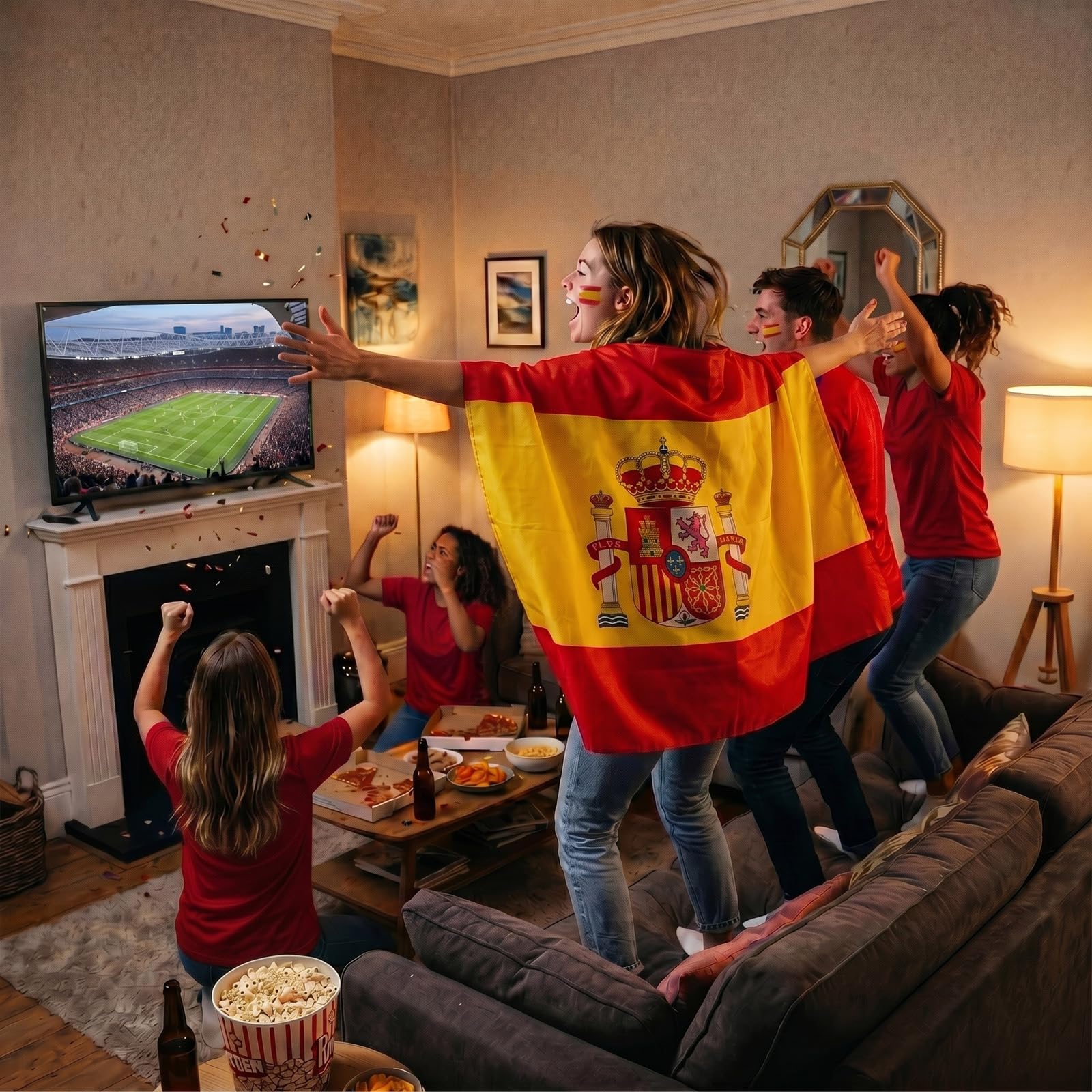 YESAH Cape Drapeau Français pour Coupe du Monde 2026,90x150cm,Cape de Supporter France en Polyester, Légère et Portable pour Stade, Matchs, Fêtes et Événements Sportifs