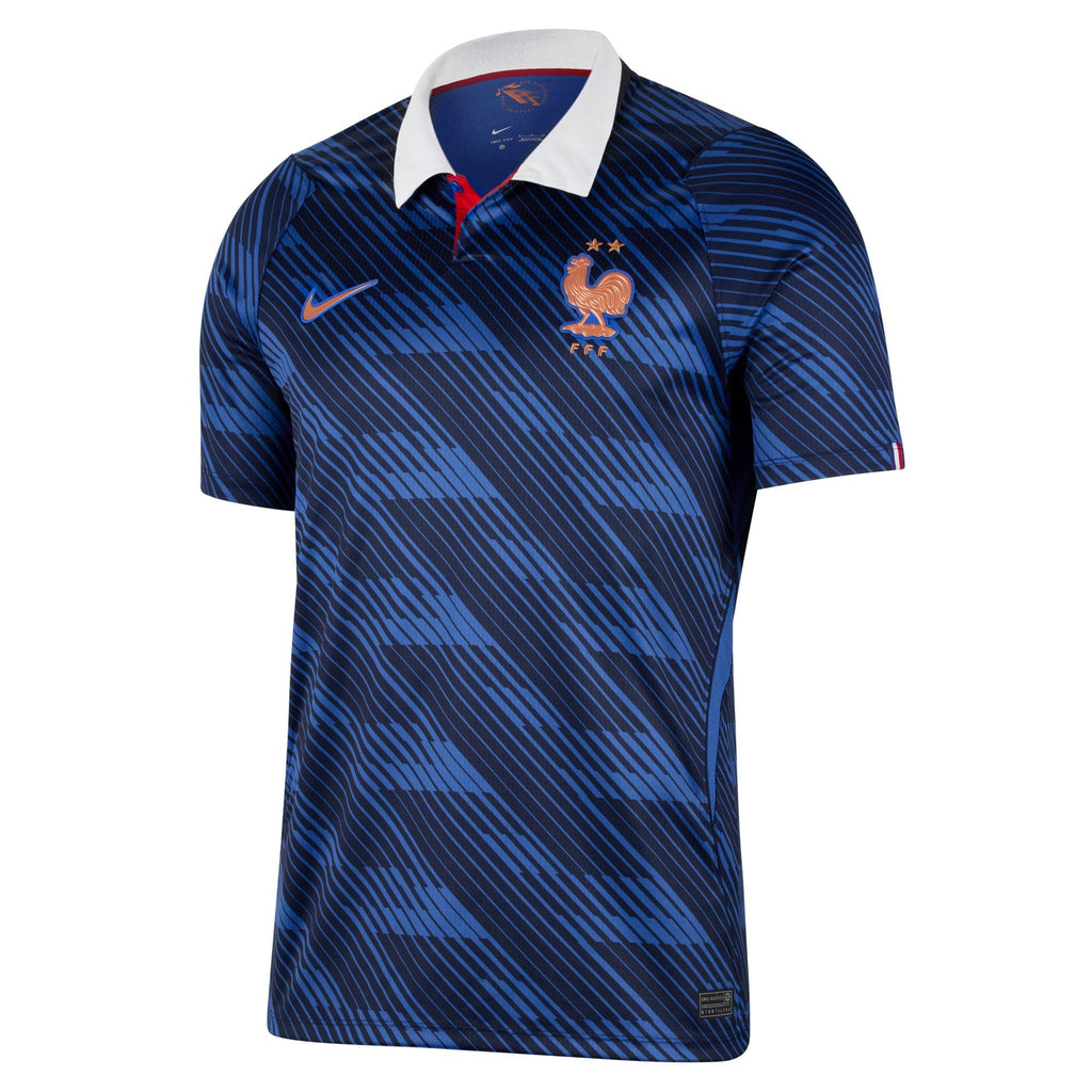 Nike FFF 2026 Stadium Domicile Maillot de Foot Replica Nike Dri-fit pour Homme Réplique du Maillot de Football Homme (Lot de 1)