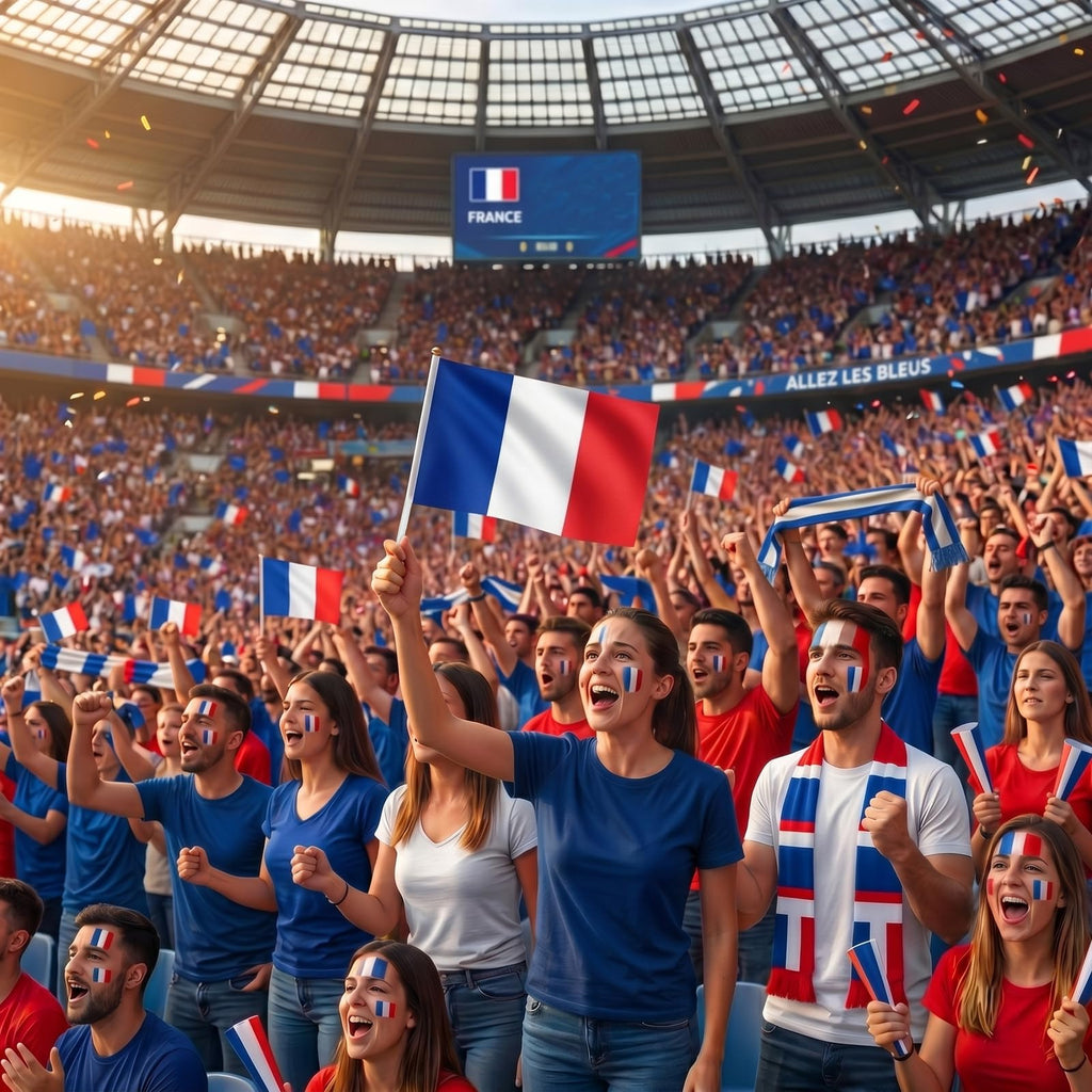 YESAH Cape Drapeau Français pour Coupe du Monde 2026,90x150cm,Cape de Supporter France en Polyester, Légère et Portable pour Stade, Matchs, Fêtes et Événements Sportifs
